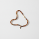 Earth toned stone bracelet on White Background