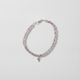Carry the Cross Bracelet - No. 8 Labradorite, Red Silk, Sterling Silver 6.25 inches (XS)